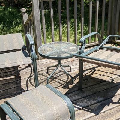 Set of patio furniture, addnl 2 chairs and table not in picture