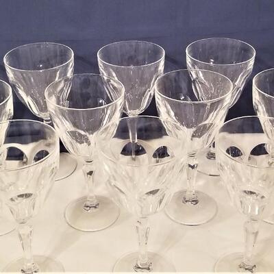 Lot #166  12 Crystal Goblets - classic design