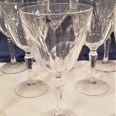 Lot #166  12 Crystal Goblets - classic design