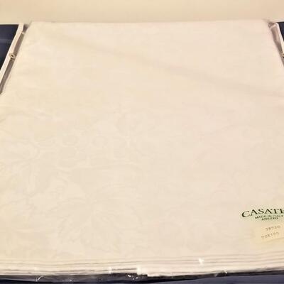 Lot #167   Horchow "Fruit Damask" tablecloth - New in Packaging