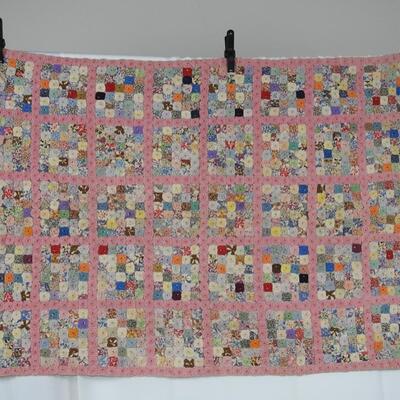 Yo Yo Vintage crib quilt