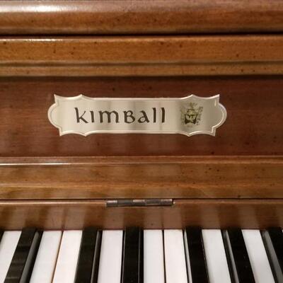 Lot #170  Vintage KIMBALL Piano with Bench