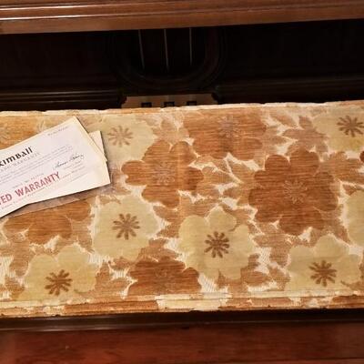 Lot #170  Vintage KIMBALL Piano with Bench