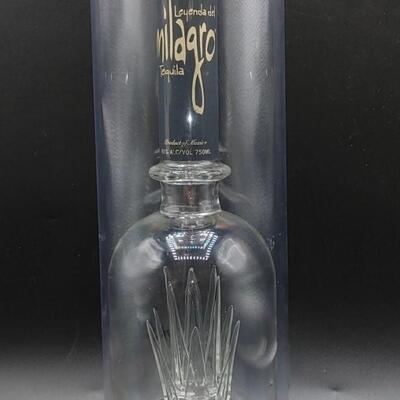 #135 LTD Edition Milagro Select Barrel Reserve Tequila Bottle #245 Blown Glass Agave