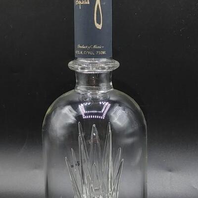 #135 LTD Edition Milagro Select Barrel Reserve Tequila Bottle #245 Blown Glass Agave