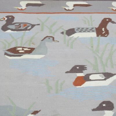 Vintage Wood Hand crafted rug