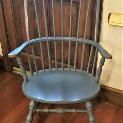 Lot #174  Vintage Painted Windsor Style Chair