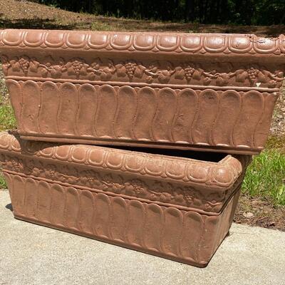 #136 Garden Lite Fiberstone Planters 