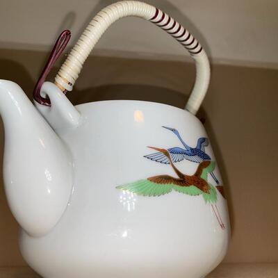 #140 Japanese Crane Tea Set 