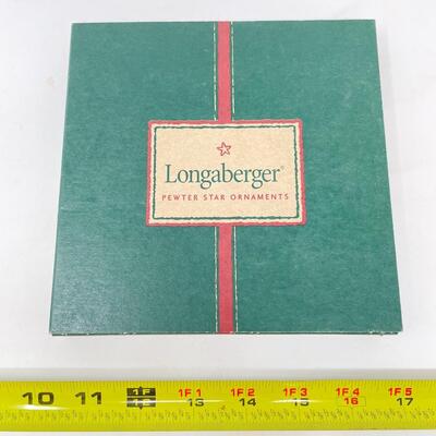 LONGABERGER PEWTER ORNAMENT BUNDLE 