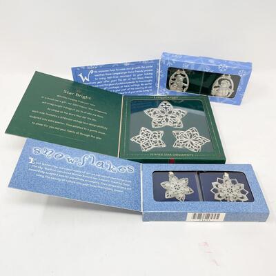 LONGABERGER PEWTER ORNAMENT BUNDLE 
