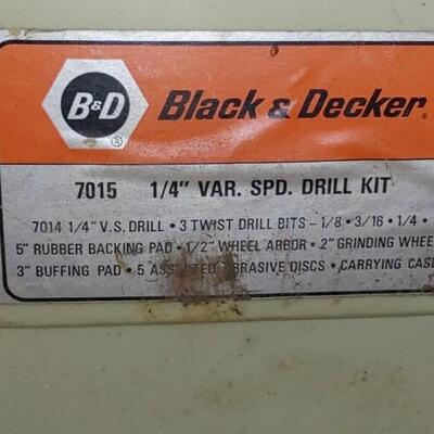 #143 BlAck & Decker Drill in Case