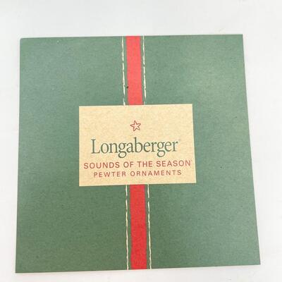 LONGABERGER â€œSOUNDS OF THE SEASONâ€ PEWTER CHRISTMAS ORNAMENTS 