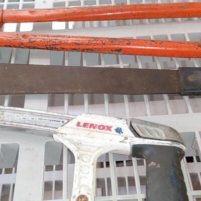 #144  BlAck & Decker Drill in Case-Lenox Saw & more