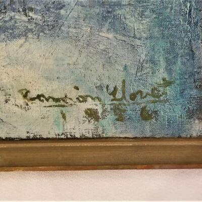 Lot #175  Original Oil on Canvas "La Nina de la Palmas" - 1956 - Listed Artist