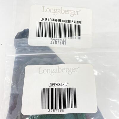 LONGABERGER â€œSAGEâ€ BASKET LINERS