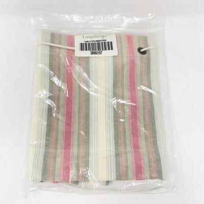 LONGABERGER LARGE TOTE FABRIC LINER - CABANA STRIPE