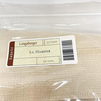 LONGABERGER LARGE HAMPER FABRIC LINER - OATMEAL