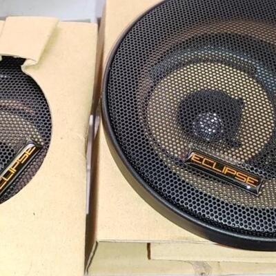 #147A New Eclipse Auto Speakers In Box