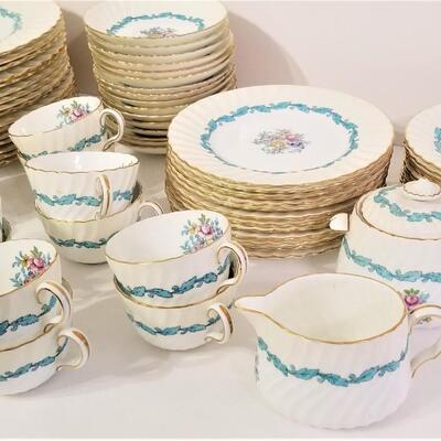 Lot #177 Large MINTON Fine China Dinnerware Set