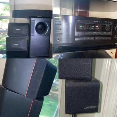 #151 Bose Speakers & ONKYO Stereo System 