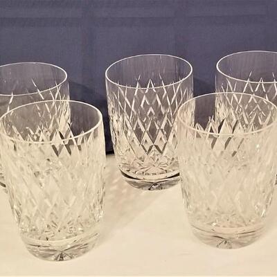 Lot #180  Set of 7 WATERFORD Rocks Glasses