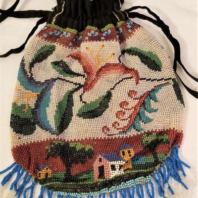 Lot #188  Antique Beaded Handbag