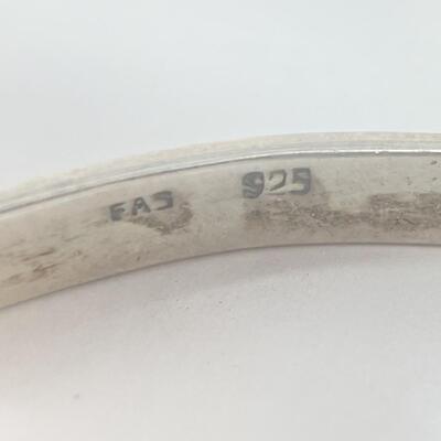 STERLING SILVER BRAIDED DESIGN BANGLE