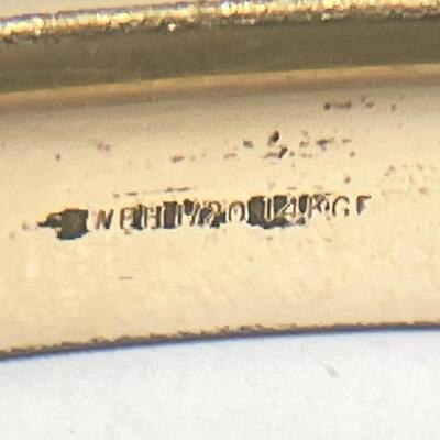 14K GOLD-FILLED HINGED BANGLE