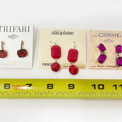 JEWELED DANGLE EARRINGS