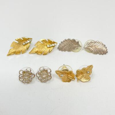 LEAF & FLOWER EARRINGS