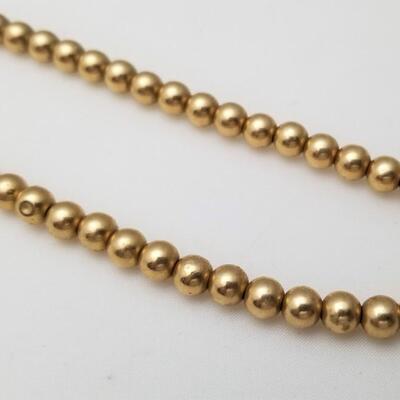 Lot #207  14kt Gold Add-a-Bead Necklace
