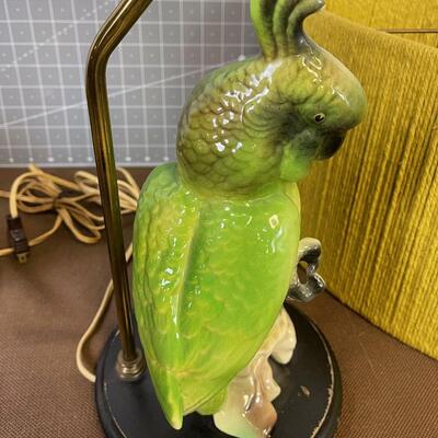 #1 Awesome Parrot Ceramic Bird Lamps pair
