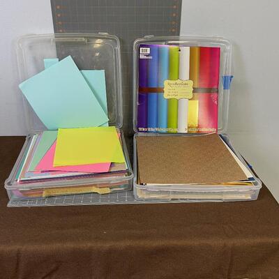 #37 2 trays of scrap Booking Paper