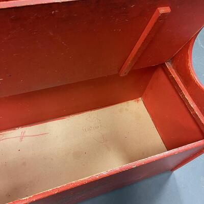 #51 Vintage Red Toy Box 
