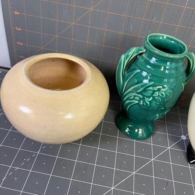 #145 (3) Small Ceramic & Stoneware Vases