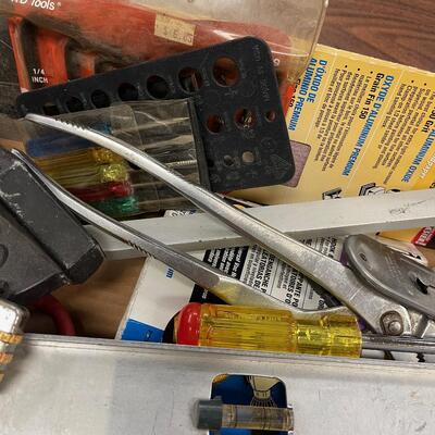 #159  Tray of Tools: Allen Wrench Level & Square 