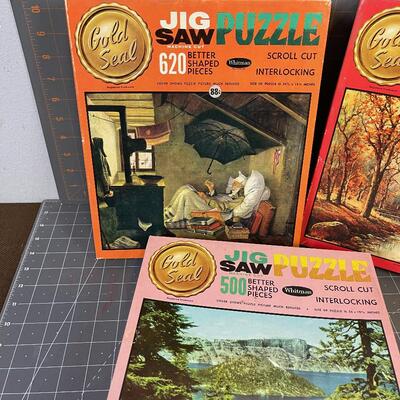 #165 (3) Vintage Puzzles 