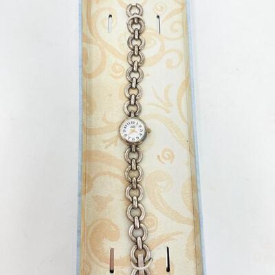 ANNE KLEIN QUARTZ SILVER-TONED WATCH