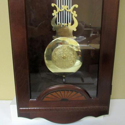 Beautiful Tall Howard Miller Wall Clock With Westminster Chimes, #620-250, Battery Operated 