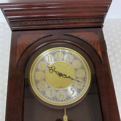 Beautiful Tall Howard Miller Wall Clock With Westminster Chimes, #620-250, Battery Operated 