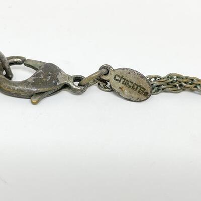 CHICOâ€™S SILVER MEDALLION NECKLACE