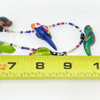 BEADED PARROT NECKLACE