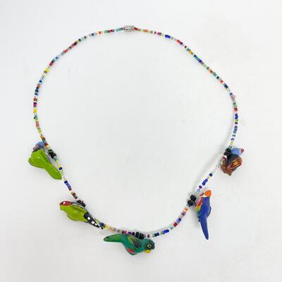 BEADED PARROT NECKLACE