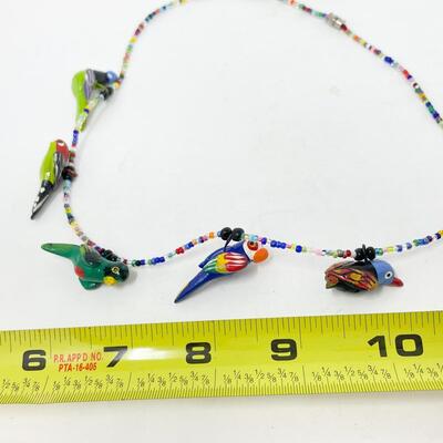 BEADED PARROT NECKLACE