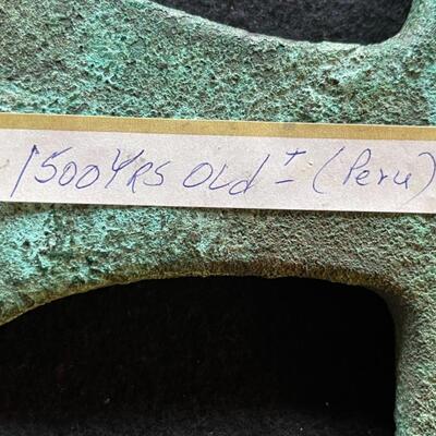 Item 20. Pre-Colombian Incan tools, iron, copper alloy, Moche (Mochica) period.