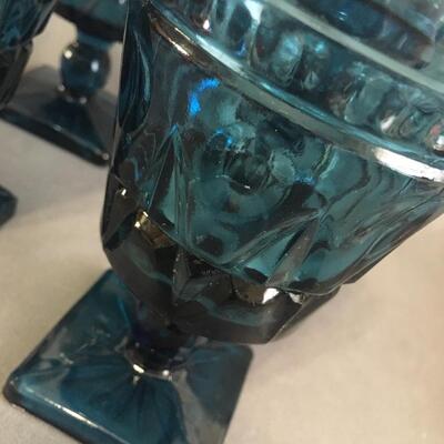 Indian Glass Mt Vernon Goblets 