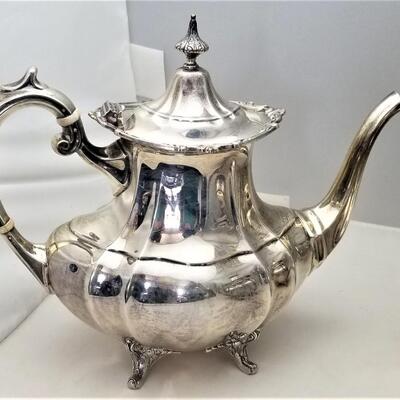 Lot #208  Fantastic Reed and Barton 5-piece Sterling Silver Tea Set "Hampton Court"