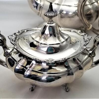 Lot #208  Fantastic Reed and Barton 5-piece Sterling Silver Tea Set "Hampton Court"