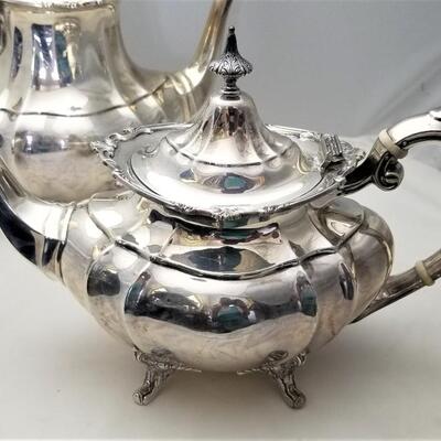 Lot #208  Fantastic Reed and Barton 5-piece Sterling Silver Tea Set "Hampton Court"